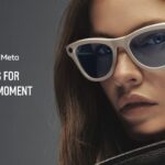 Mujer usando Ray-Ban Meta Marcando Tendencias en Gafas Inteligentes